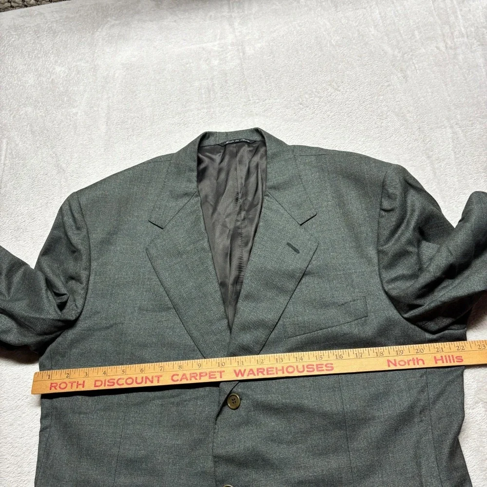 Canali Blazer Mens 52R EU 42R US Green Sportcoat Wool Made‎ In Italy
